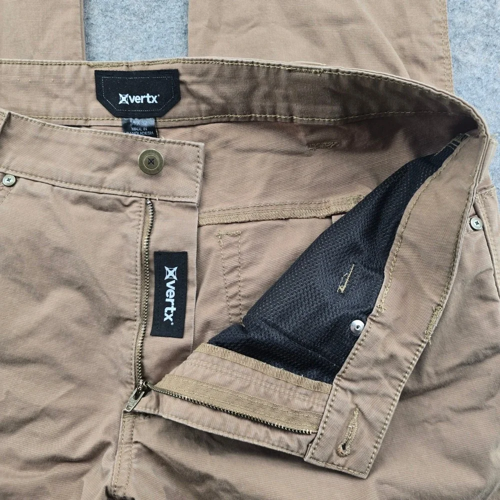 Vertx Tactical Pants Mens 36x31 Khaki Ripstop Articulated EDC Duty